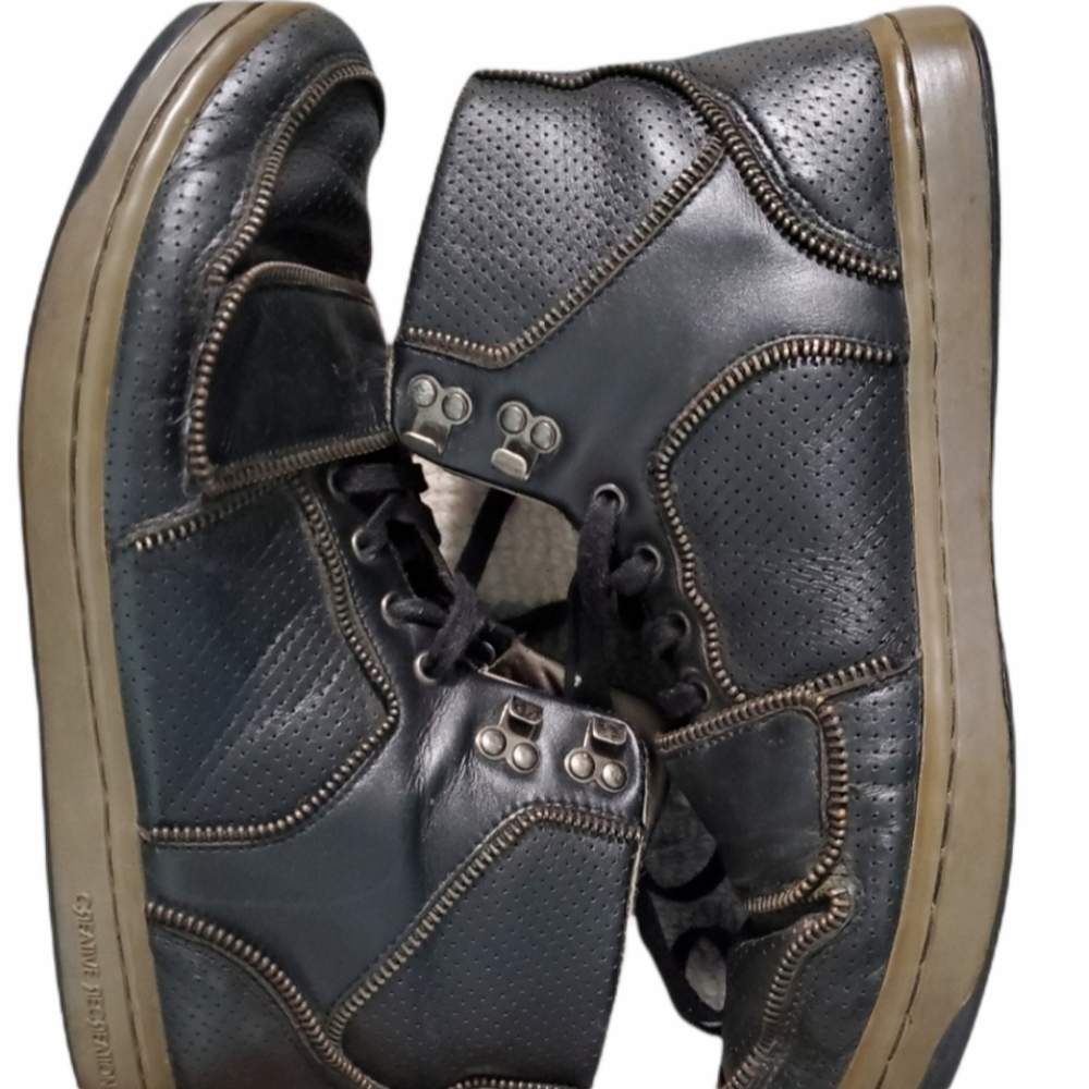 Creative Recreation Hi-Top Black Leather Shoe 11.5